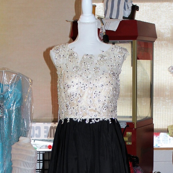 Dresses & Skirts - PROM dress Black Dress with rhinestones